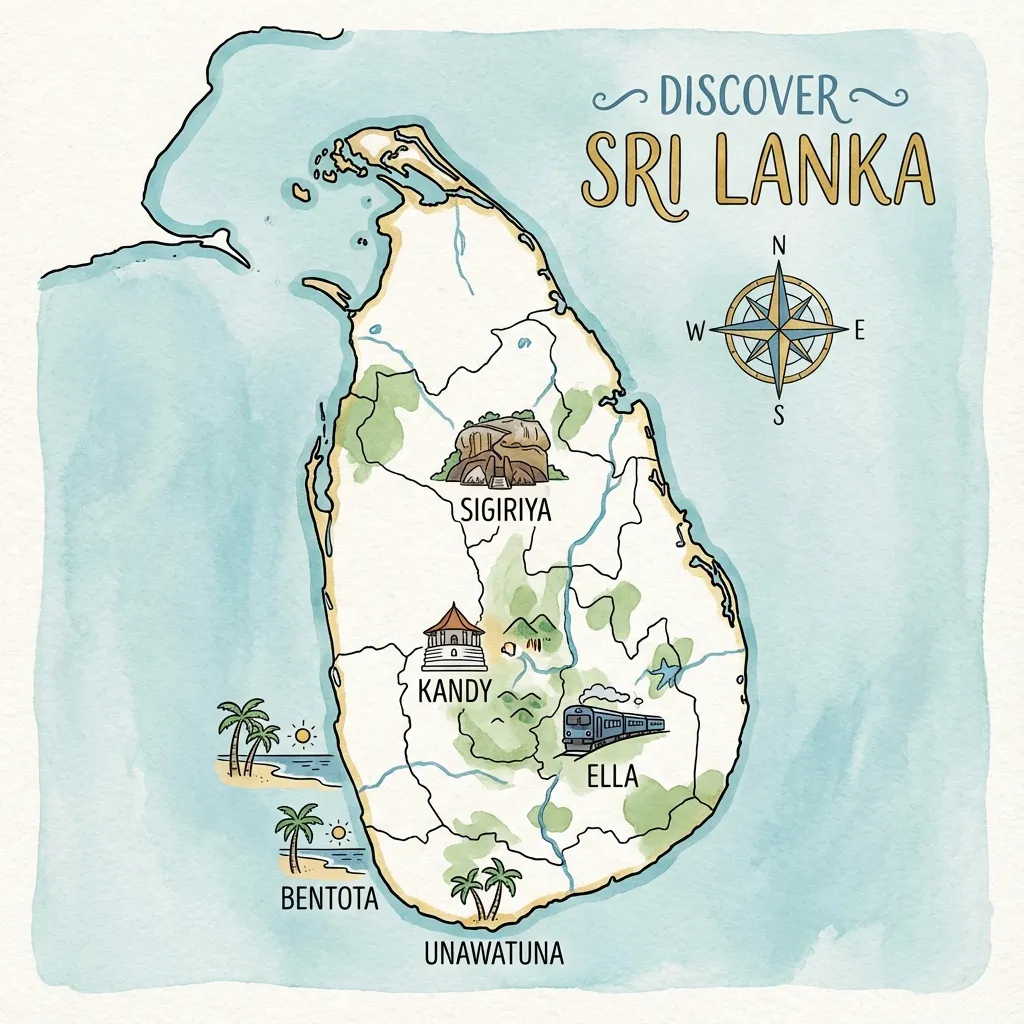 スリランカ地図